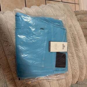 Levi's Made & Crafted Women's Denim Jeans 32 Barrel Crop Leg Relaxed Bright Blue